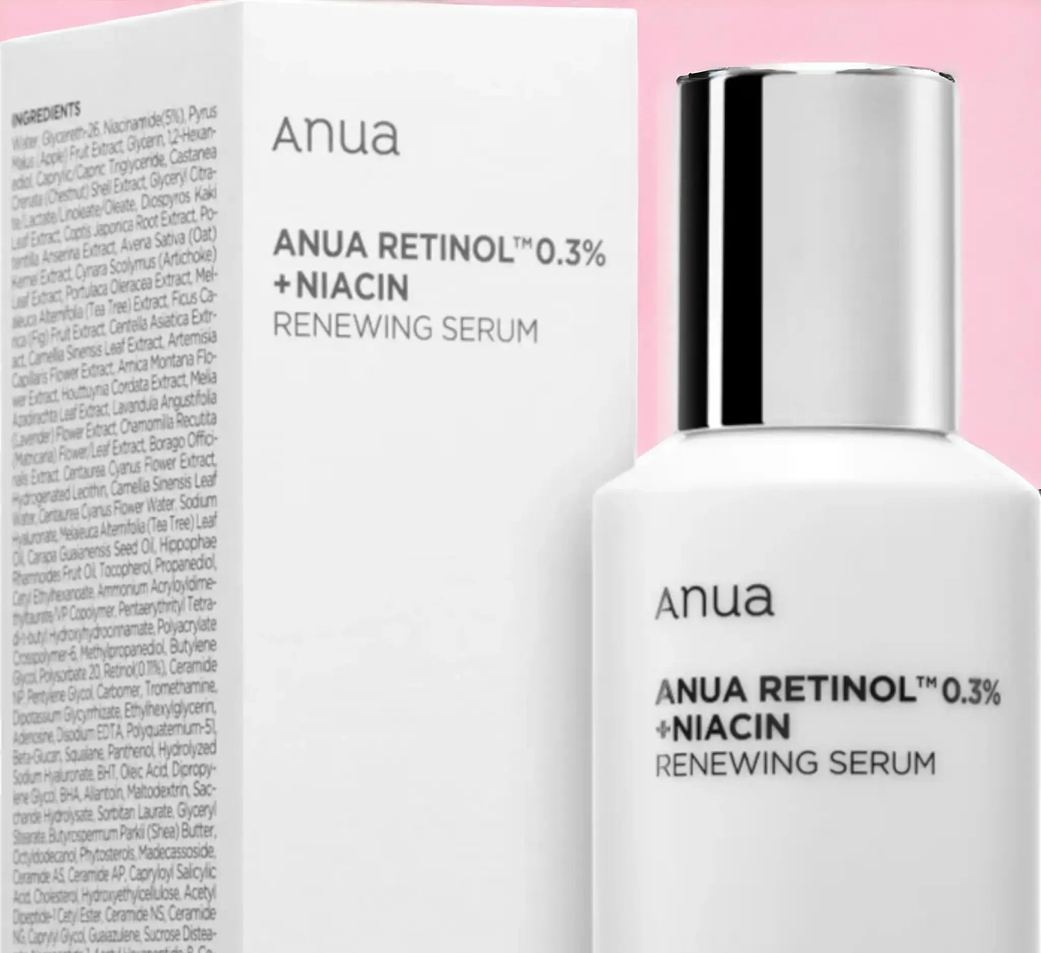 Retinol 0.3% + Niacin Renewing Serum Anua sérum coreano retinol regeneração cutânea cosmética coreana Portugal