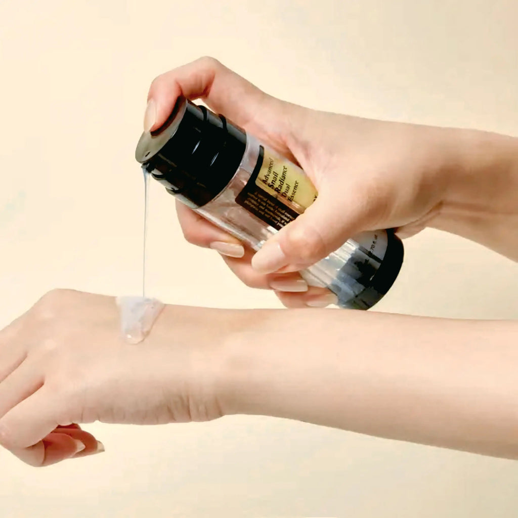 Advanced Snail Radiance Dual Essence COSRX essência facial coreana mucina de caracol firmeza skincare Portugal