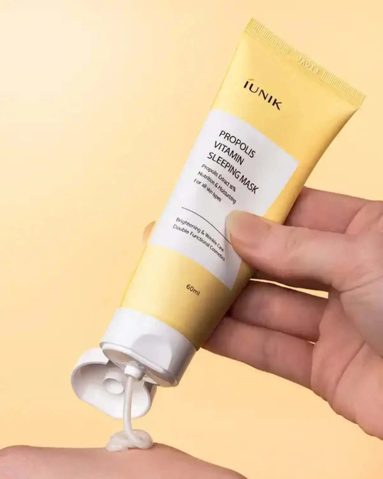 Propolis Vitamin Sleeping Mask iUNIK máscara facial coreana própolis regeneração pele cansada cosmética coreana Portugal