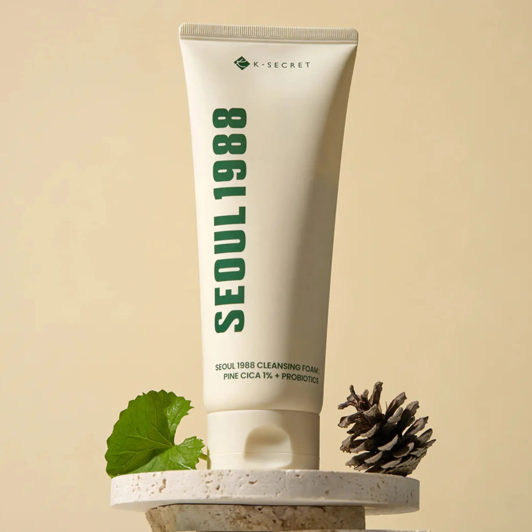 K-Secret Cleansing Foam Pine Cica 1% + Probiotics espuma de limpeza coreana calmante pele sensível cosmética coreana Portugal