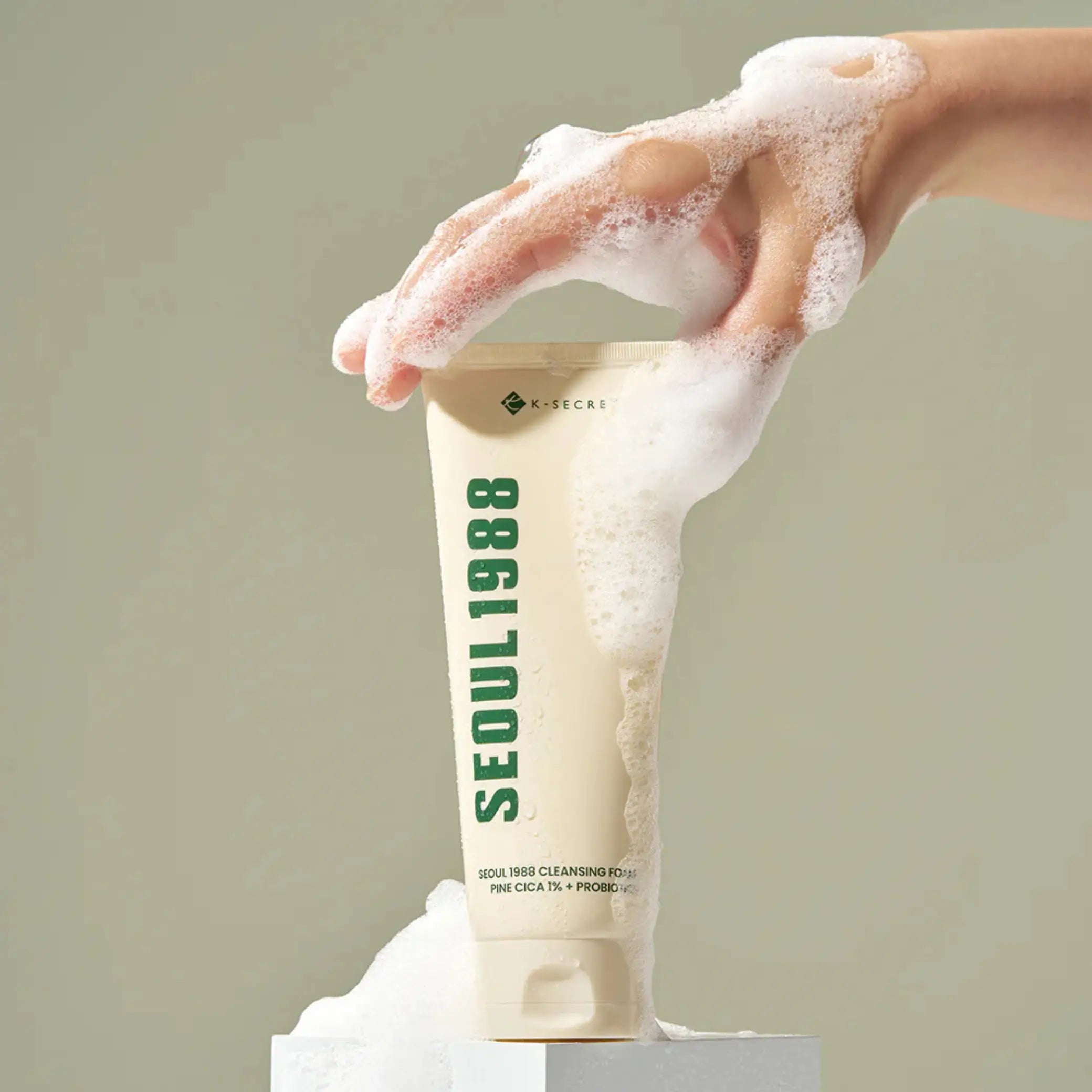 K-Secret Cleansing Foam Pine Cica 1% + Probiotics espuma facial coreana purificante e hidratante skincare Portugal