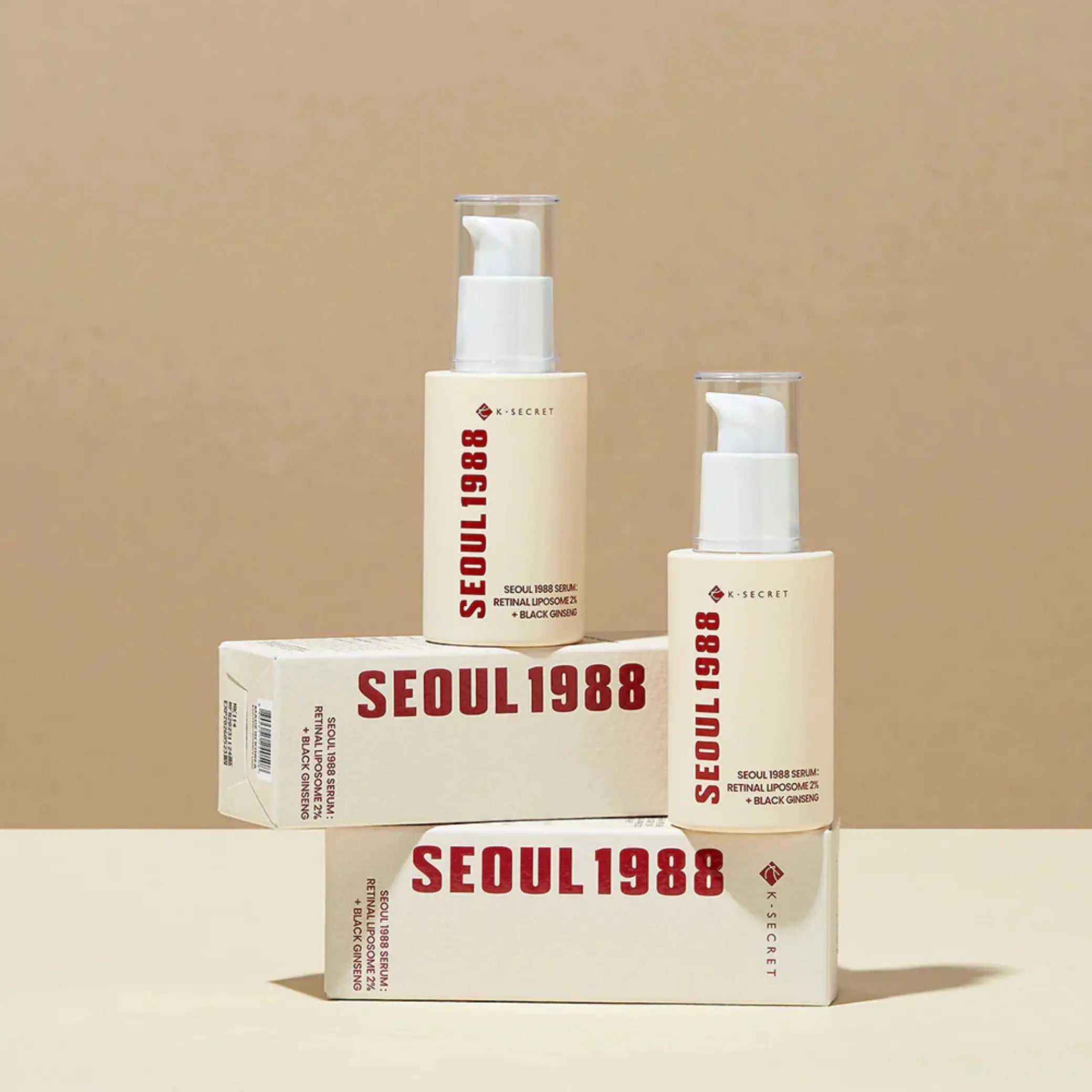 K-SECRET Retinal Liposome 2% + Black Ginseng sérum coreano firmeza e pele luminosa skincare Portugal