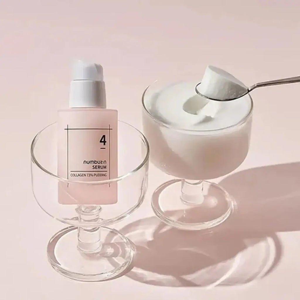 No.4 Collagen 73% Pudding Serum Numbuzin sérum coreano colagénio anti rugas cosmética coreana Portugal