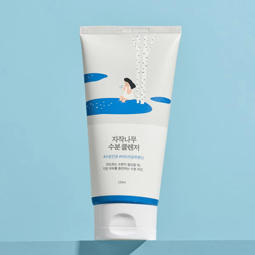 Birch Juice Moisturizing Cleanser da Round Lab espuma hidratante suave skincare cosmética coreana Portugal